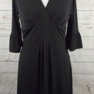 LOFT by ANN TAYLOR Black Stretch Jersey Dress
